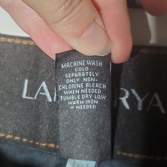 Lane Bryant High Rise Straight Dark Wash Denim Jeans Plus Size 18 - Picture 6 of 9